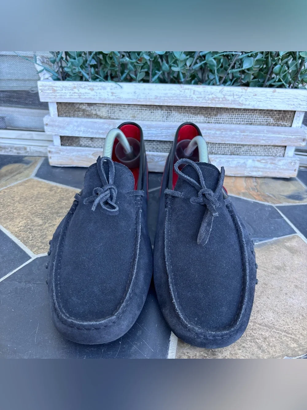 Tod's X Ferrari Gommino Suede Leather Driving Shoes